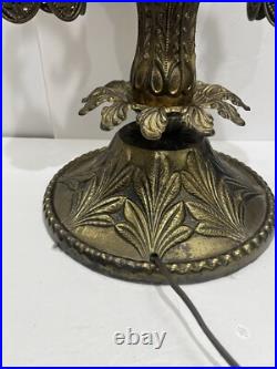 RARE Antique Loevsky Style Hollywood Regency 3 Way Lamp Very Unique Working