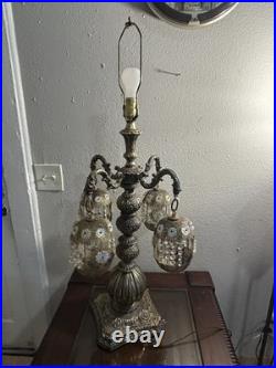 RARE Antique Loevsky Style Hollywood Regency 3 Way Lamp Very Unique Working