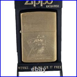 RARE VTG 1988 Camel Joe 75th Birthday Brass Zippo Windproof Lighter VERY NICE