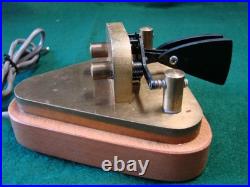 RARE/ Very NICE VIBROPLEX BRASS RACER CW KEY BIN $119.95 SHIPPED