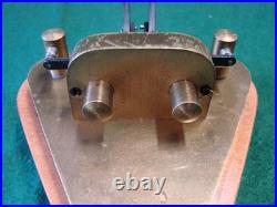 RARE/ Very NICE VIBROPLEX BRASS RACER CW KEY BIN $119.95 SHIPPED