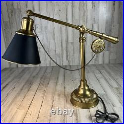 RARE Vintage Brass Fly Fishing Rod Lamp In Excellent Condition Very Heavy