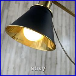 RARE Vintage Brass Fly Fishing Rod Lamp In Excellent Condition Very Heavy