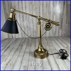RARE Vintage Brass Fly Fishing Rod Lamp In Excellent Condition Very Heavy