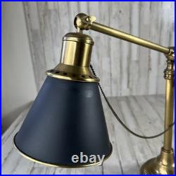 RARE Vintage Brass Fly Fishing Rod Lamp In Excellent Condition Very Heavy