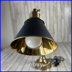 RARE Vintage Brass Fly Fishing Rod Lamp In Excellent Condition Very Heavy