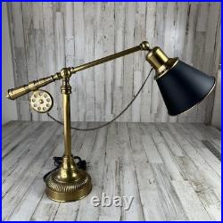 RARE Vintage Brass Fly Fishing Rod Lamp In Excellent Condition Very Heavy