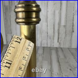 RARE Vintage Brass Fly Fishing Rod Lamp In Excellent Condition Very Heavy