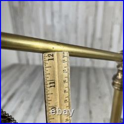 RARE Vintage Brass Fly Fishing Rod Lamp In Excellent Condition Very Heavy