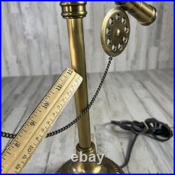 RARE Vintage Brass Fly Fishing Rod Lamp In Excellent Condition Very Heavy