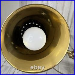 RARE Vintage Brass Fly Fishing Rod Lamp In Excellent Condition Very Heavy