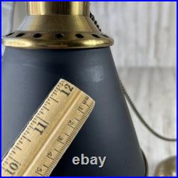 RARE Vintage Brass Fly Fishing Rod Lamp In Excellent Condition Very Heavy