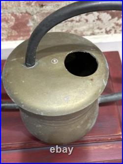 RARE Vintage Mid-Century American Brass Gold Watering Can VERY RARE SHAPE