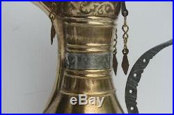 RARE very old NIZWA 29cm Antique copper brass Dallah islamic Coffee Pot Bedouin
