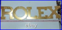 ROLEX Brass Letters Dealer Display Sign very rare big letters new old stock 100%