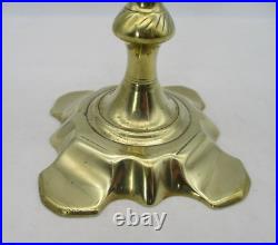 Rare 18th Century Brass Candlestick Very Heavy Piece