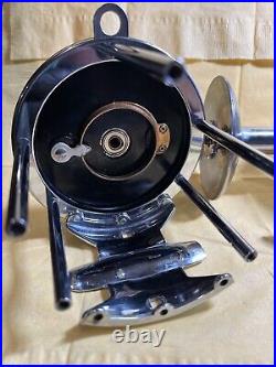 Rare 1960's Black Penn Senator 6/0 114H Fishing Reel withBox & Contents Very Nice