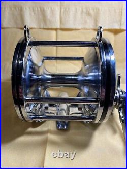 Rare 1960's Black Penn Senator 6/0 114H Fishing Reel withBox & Contents Very Nice