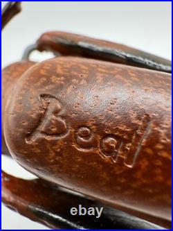 Rare 1970's Wood and Brass Sarreid Grasshopper Sculpture SIGNED BEAL VERY UNIQUE