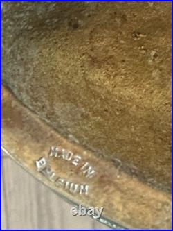 Rare Antique 19th Century Ornate Brass Church Candlestick Set Made In Belgium