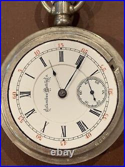 Rare Antique Columbus Pocket Watch 16 Jewels 18s Runs Serviced Very Rare Watch