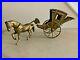 Rare-Antique-Vintage-Solid-Very-Heavy-Brass-Bronze-Horse-Carriage-Coach-Cart-01-qe
