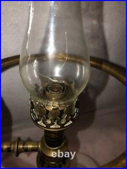 Rare Downers Mineral Sperm Oil Lamp Wm Carleton Student Lamp Version Very Rare