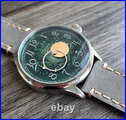 Rare Molnija watch. Very rare green dial. Kopernik hands