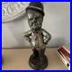 Rare-OLIVER-HARDY-RARE-SCULPTURE-BUST-STATUE-FIGURINE-Metal-brass-Very-Heavy-01-pkqp