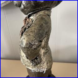 Rare OLIVER HARDY RARE SCULPTURE BUST STATUE FIGURINE Metal/brass Very Heavy