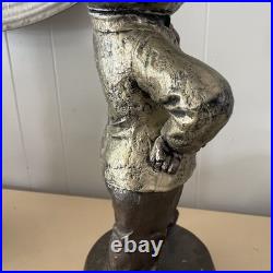 Rare OLIVER HARDY RARE SCULPTURE BUST STATUE FIGURINE Metal/brass Very Heavy