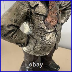 Rare OLIVER HARDY RARE SCULPTURE BUST STATUE FIGURINE Metal/brass Very Heavy