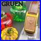 Rare-Very-Good-GRUEN-Curvex-Pink-Quartz-Men-s-Wristwatch-Retro-Authentic-01-juix