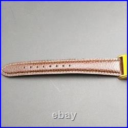 Rare Very Good GRUEN Curvex Pink Quartz Men's Wristwatch Retro Authentic