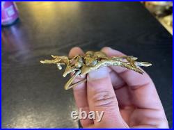 Rare Very Limited Edition Carl Tasha Brass Spider & Web Belt Buckle, 21/100