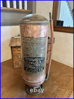 Rare Vintage Badger Round Bottom Brass Fire Extinguisher Very Hard to Find 24