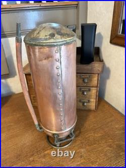 Rare Vintage Badger Round Bottom Brass Fire Extinguisher Very Hard to Find 24