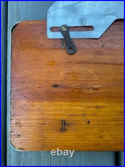 Rare Vintage Buick Brass & Wood w Frame Topper License Plate Booster Very Unique