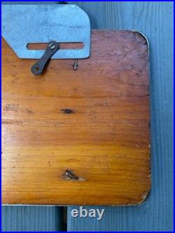 Rare Vintage Buick Brass & Wood w Frame Topper License Plate Booster Very Unique