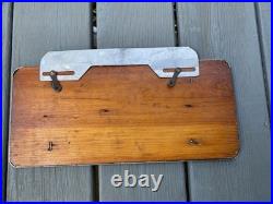 Rare Vintage Buick Brass & Wood w Frame Topper License Plate Booster Very Unique