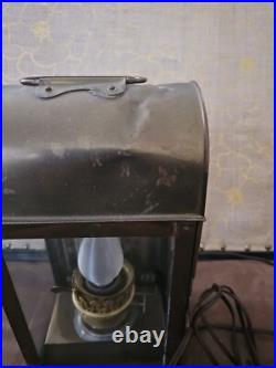 Rare Vintage Solid Brass Lantern Lamp In Very Good Contion