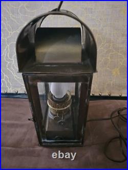 Rare Vintage Solid Brass Lantern Lamp In Very Good Contion