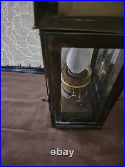 Rare Vintage Solid Brass Lantern Lamp In Very Good Contion