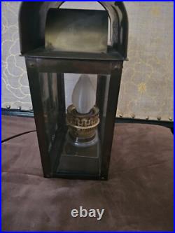 Rare Vintage Solid Brass Lantern Lamp In Very Good Contion