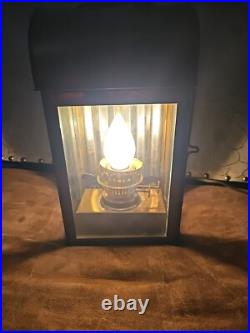 Rare Vintage Solid Brass Lantern Lamp In Very Good Contion