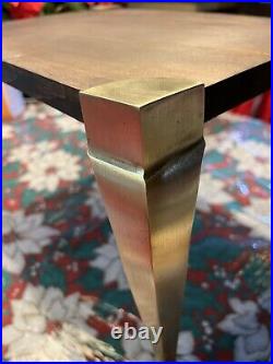 Rare West Germany Brass Legged Small Table Very Nice