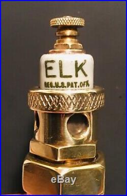 Rare vintage Antique 1920s Brass Visible Spark Elk Spark Plug Very Nice