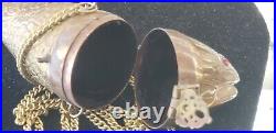 Rare vintage brass and copper fish purse Only One Eye Nice Piece Very Shiny