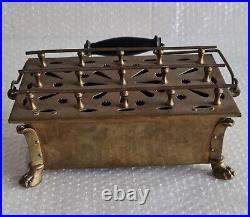Rechaud Stove Antique Brass Early 20th Century Vintage Very Rare