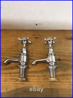 Reclaimed Vintage Thomas Crapper Chrome Basin Taps Traditional Very Rare T28